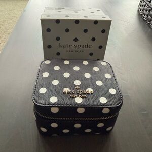 Kate Spade Black and White Polka Dot Pouch